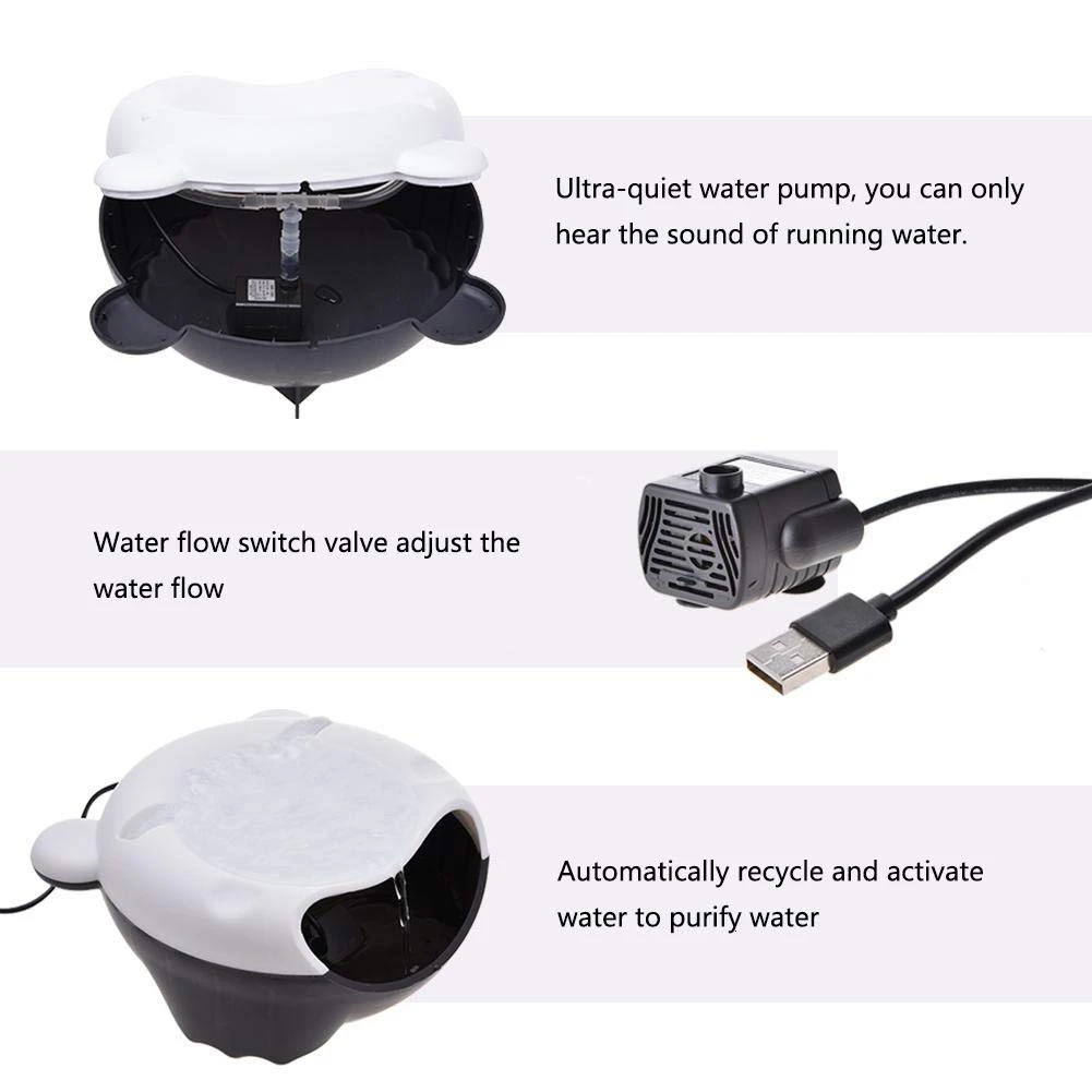 Автоматический фонтан для домашних животных насос собак USB Электрический