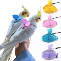 adjustable pet parrot harness leash outdoor flying training rope for small medium macaw cockatiel budgie strap bird accessories