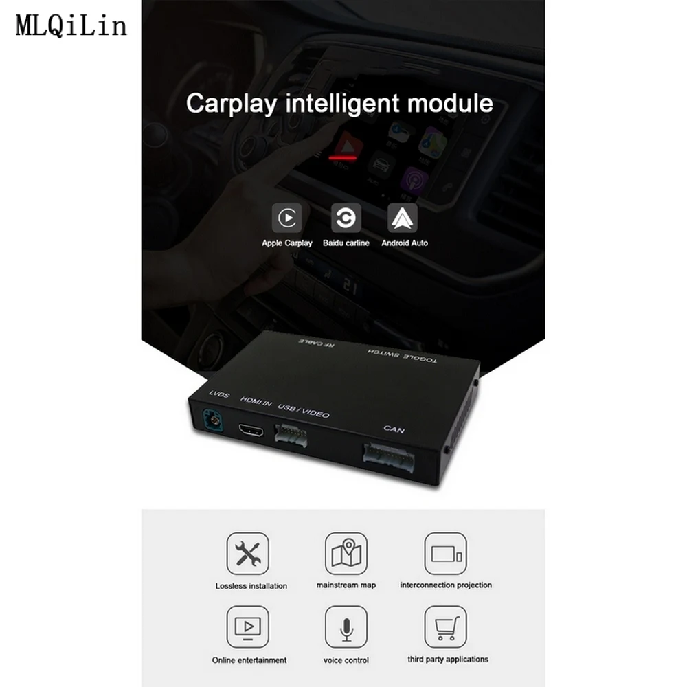 Беспроводная зеркальная камера заднего вида Apple CarPlay для Audi A1 A3 A4 A5 A6 A7 A8 Q2 Q3 Q5 Q7 MMI Car