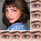 Контактные линзы Bio-essence 2 шт.пара цветных ed, контактные линзы для темных глаз, синие, натуральные, цветные, ежегодная косметика