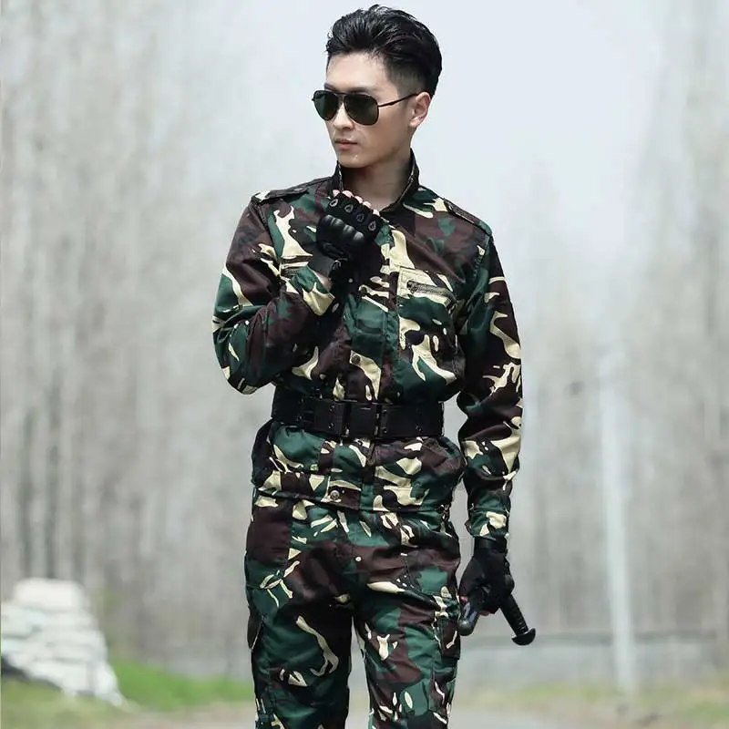 Jacket and pants Охотничий Камуфляжный костюм для женщин, военная форма, тактическая Боевая охотничья куртка, брюки-карго для рыбалки, рабочая одежда для мужчин - Цвет: Jacket and pants