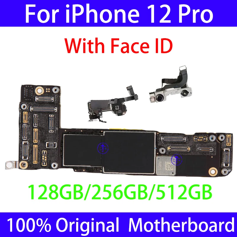 Оригинальная материнская плата для iPhone 12 PRO без или с распознаванием лица