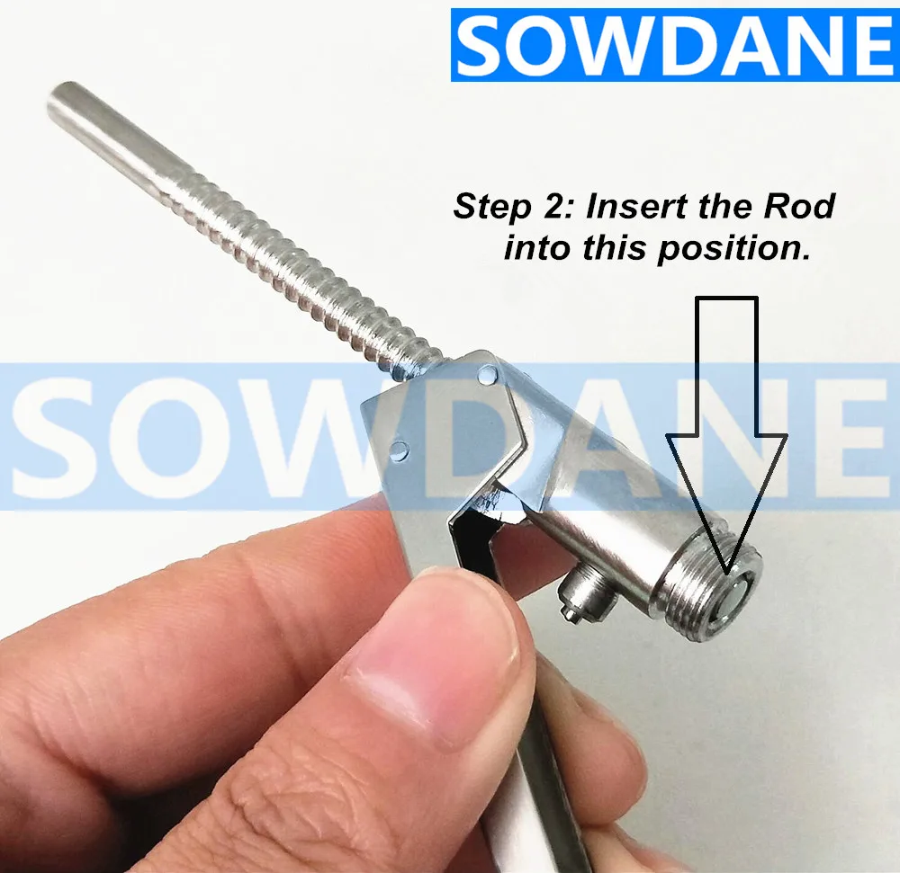 Шприц для стоматологического пистолета шприц из нержавеющей стали с измерением