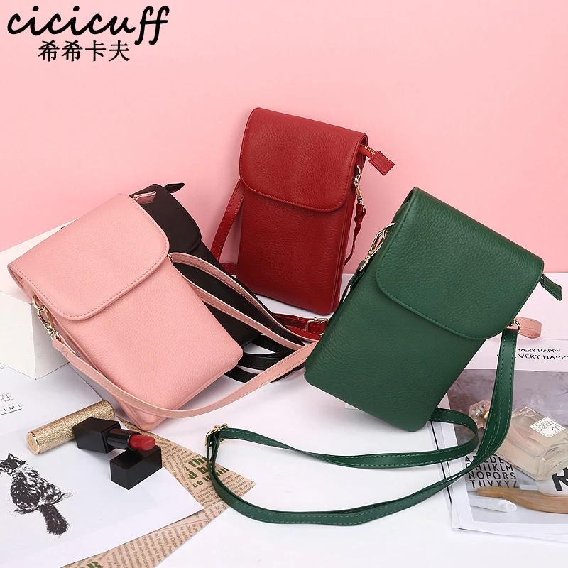 

New Arrival Flap Women Shoulder Bags 2022 Premium Genuine Leather Vertical Style Female Mobile Bags Fashion Small Messenger Bag