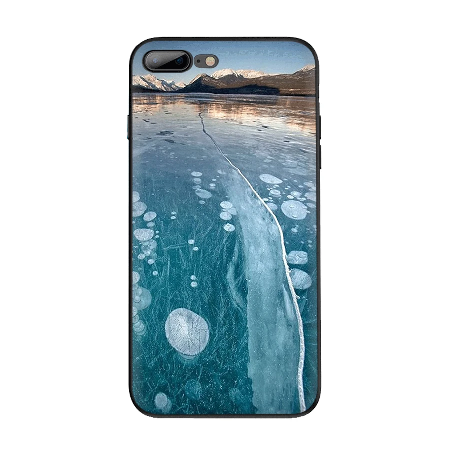Чехол для мобильного телефона TPU iPhone 6 6s 7 8 Plus 11 Pro X XR XS Max 5s SE чехол синий ледник |