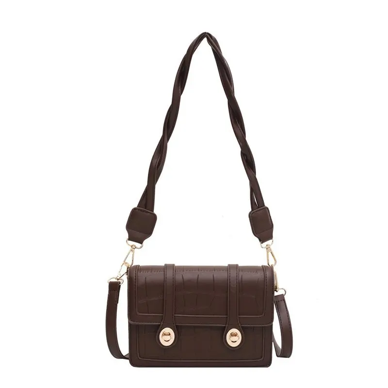 

High Quality Stone Pattern Crossbody Bag For Women 2020 Fashion Small Female Handbags PU Leather Branded Designer Shoulder Bag