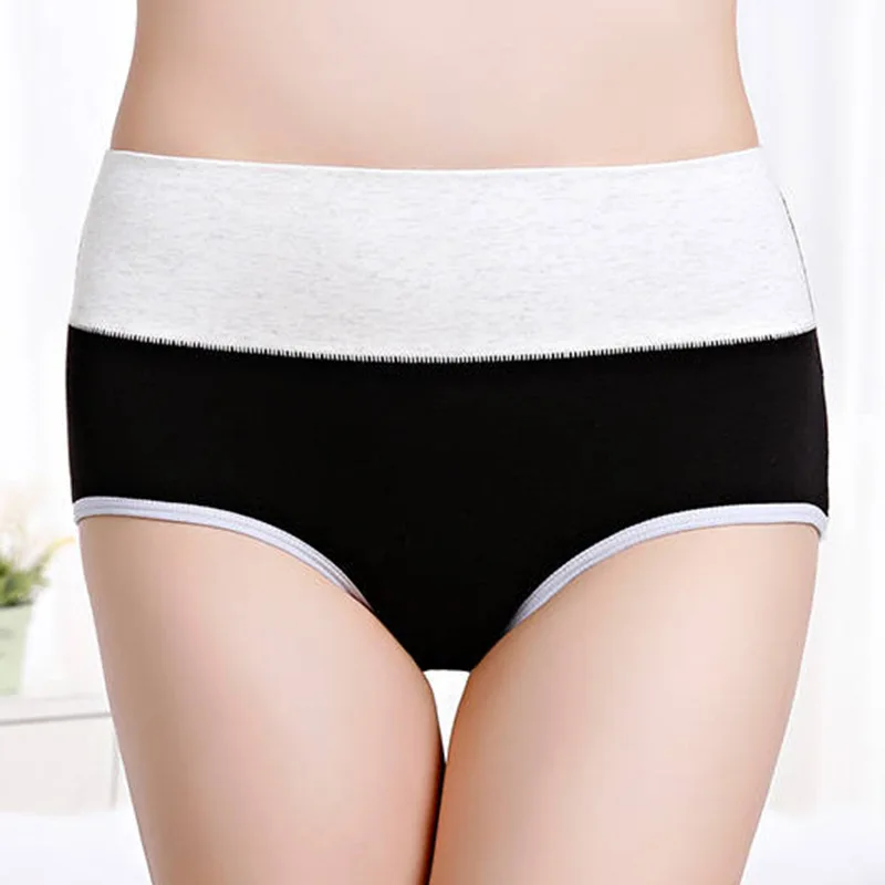 Женские трусики с вышивкой высокая посадка женское нижнее белье хлопковые трусы