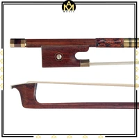 44 size fiddle bow pernambuco stick snakewood frog black and golden wire winding student bow