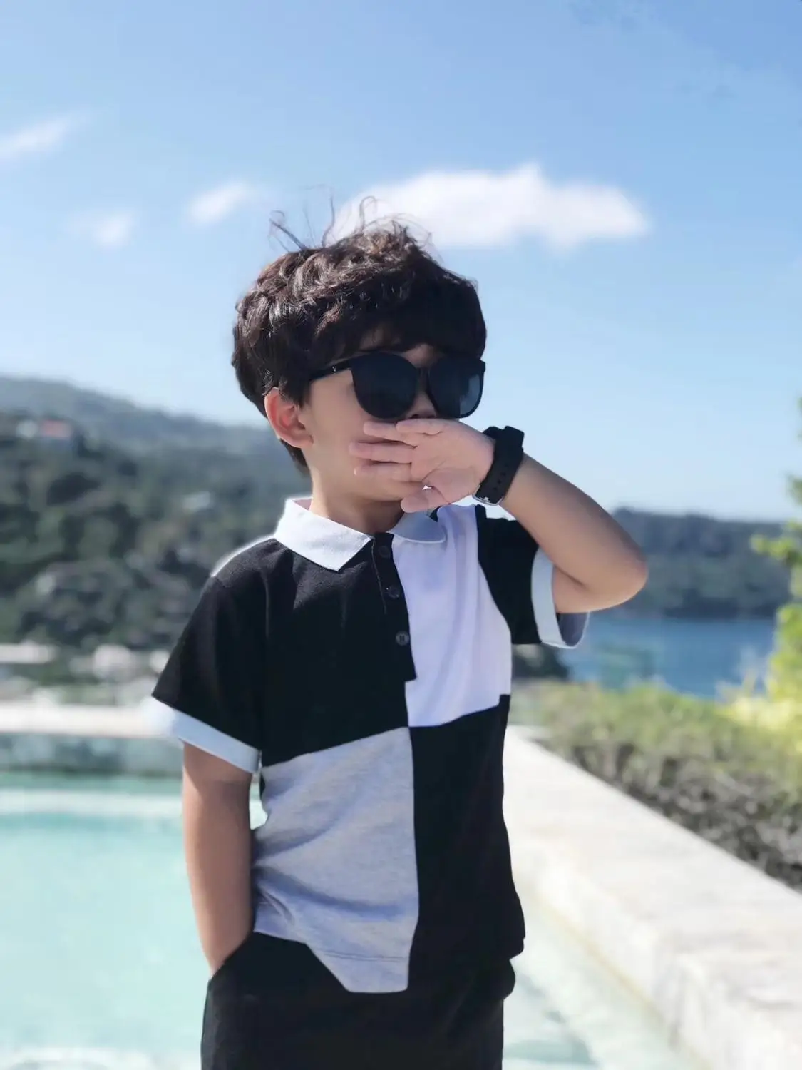 Новинка 2020 Детская футболка для мальчиков детская Лоскутная одежда девочек