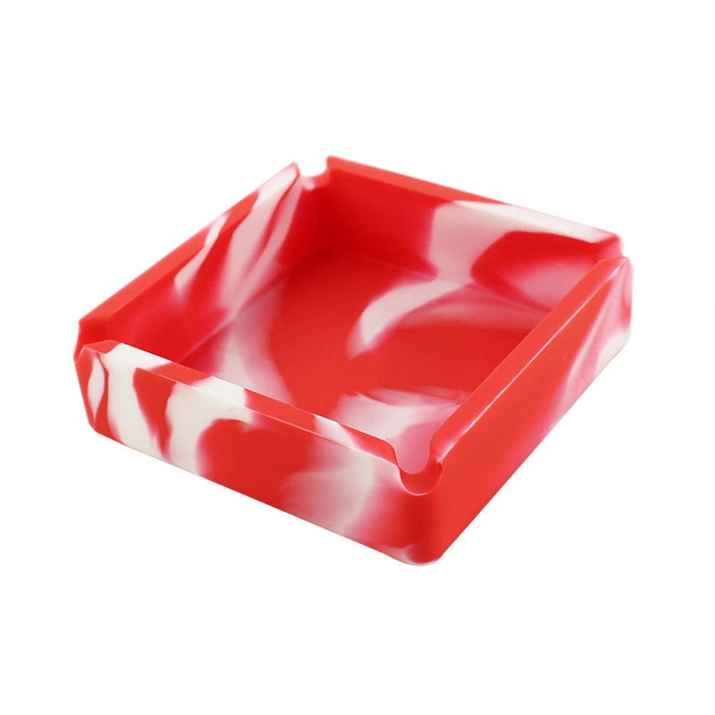 Квадратная силиконовая пепельница мягкая небьющаяся термостойкая для сигар