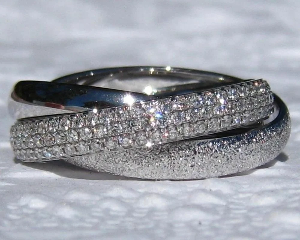 

Fashio ring Wrap Ring Engagement Anniversary Gift Size 6-10