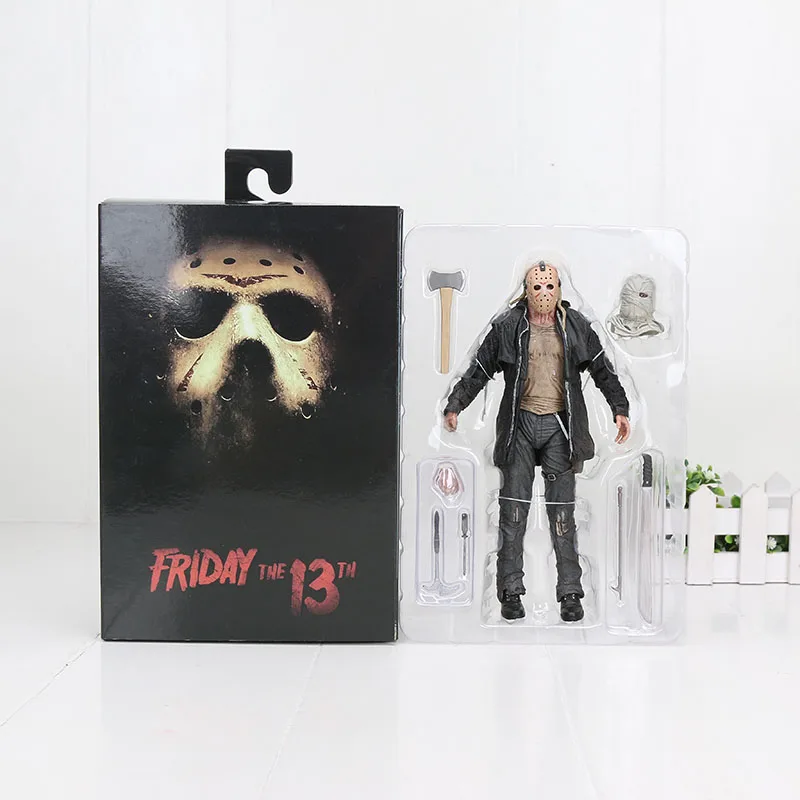 1in box " NECA фигурка Фредди Джейсон пятница 13-я последняя часть Jason Voorhees игра NECA фигурка подарки на Хэллоуин - Цвет: 1in box