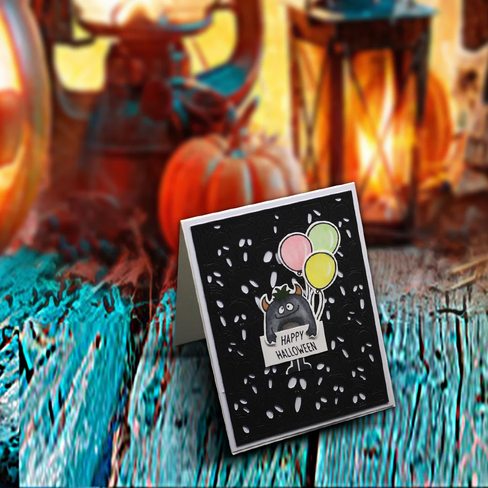 Новый Хэллоуин призрак тиснение режущий пресс форма инструмент шаблон для