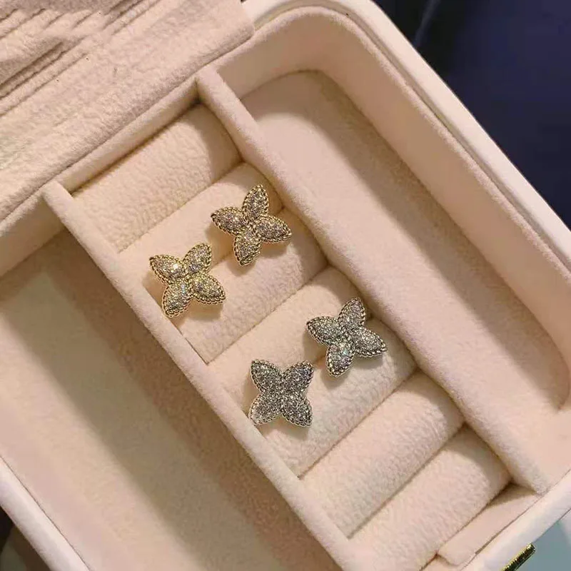 Funmode Flower Shape Gold Color Silver Color Adjustable Size Ring Jewelry Set for Women Party Gifts anillos mujer  FS177