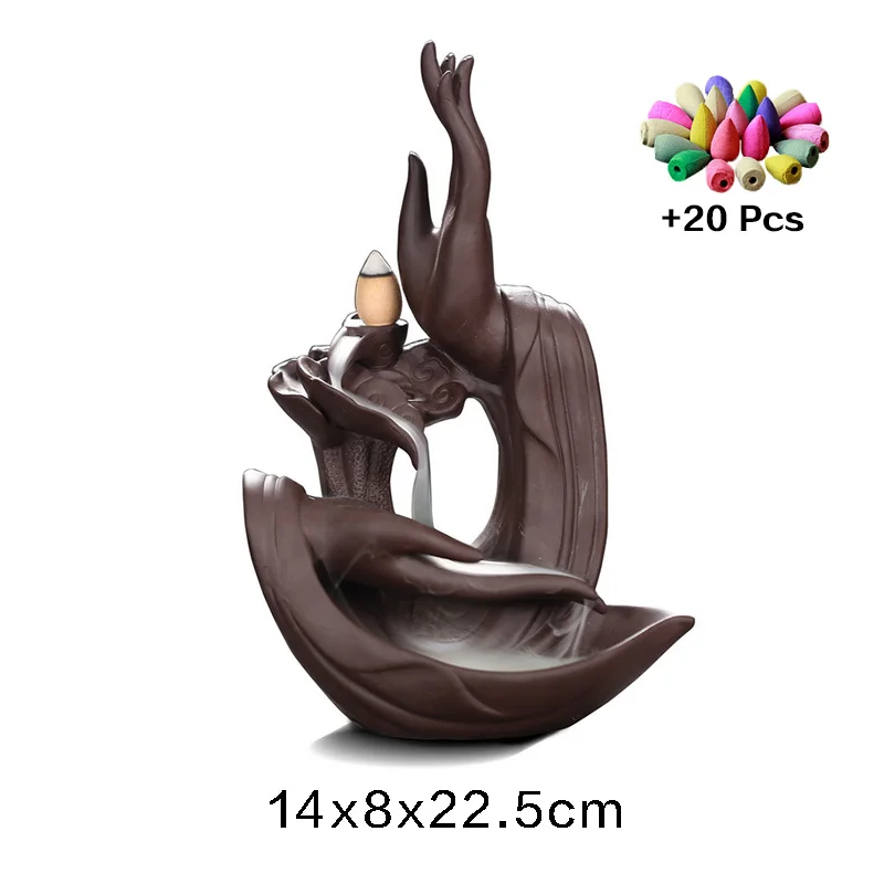 

Oriental Incense Burner Zen Garden Incense Holder Candle Holder Arabic Incense Burner Decoration for Home Incense Waterfall