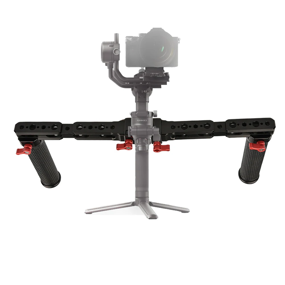 

Universal Aluminum Alloy Dual Handle Grip Holder with Slide Rails for DJI RSC 2 RS 2 Stabilizer Gimbal Mount Handle Accessories