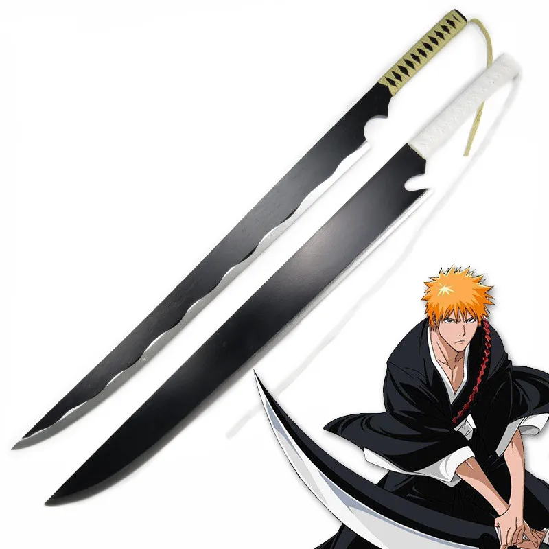 Бесплатная доставка нож для косплея из аниме Kurosaki Ichigo Katana лезвие оружия реквизит