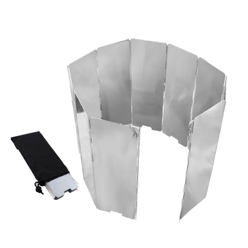 8/10/12/14/16 Пластинчатый наружный экран для плиты из алюминия с отражающим теплом газовым горелком для аксессуара кемпинговой кулинарии.