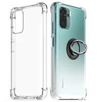 soft clear holder phone case redmi note 10 pro ring case magnetic metal stand back siliocne cover for xiaomi redmi note 10s airbag shockproof case redmi note 10 s 10pro bumper accessories capa xiomi redmi note10 pro