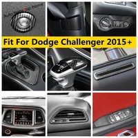 for dodge challenger 2015 2021 carbon fiber accessories reading light door handle head lamp air ac vent window lift cover trim