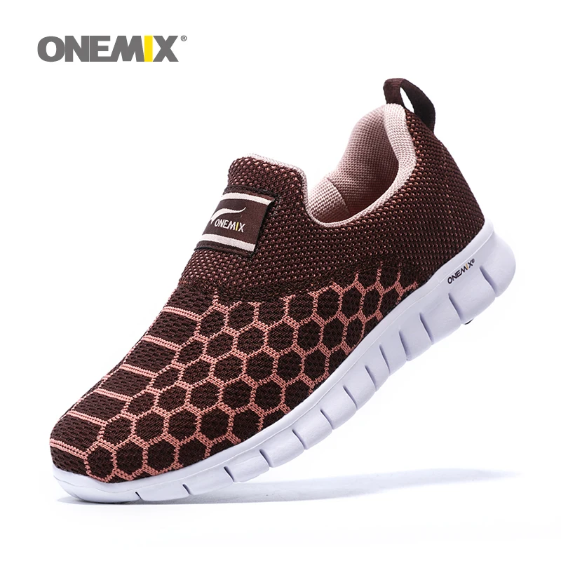 Женская обувь ONEMIX легкие спортивные кроссовки дышащая мягкая сетчатая легкая