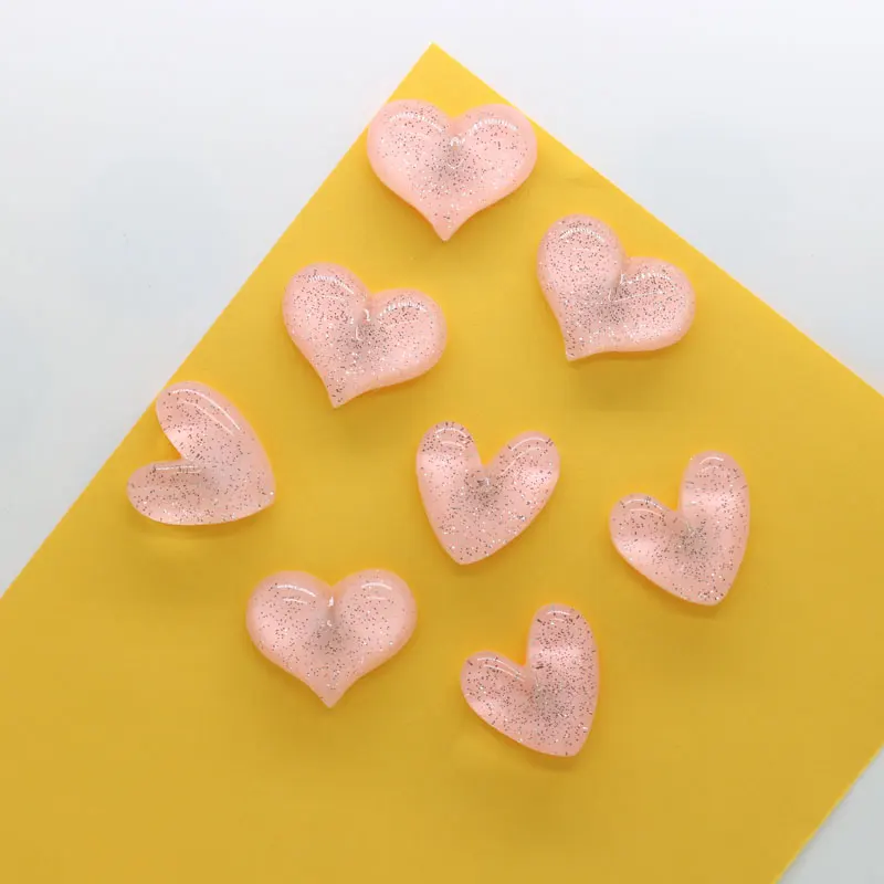 Магнит на холодильник 30 мм розовое блестящее сердце для детей как девочка