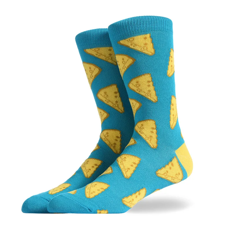Four season Cotton Socks Men Hip Hop Skateboard Long Sock Casual Colorful Street Fashion Harajuku Man Food Pattern Funny Socks - Цвет: 4