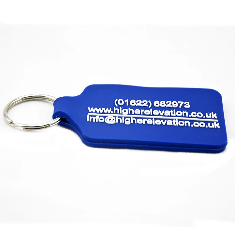 Мягкий 2D-брелок из ПВХ на заказ для рекламного подарка