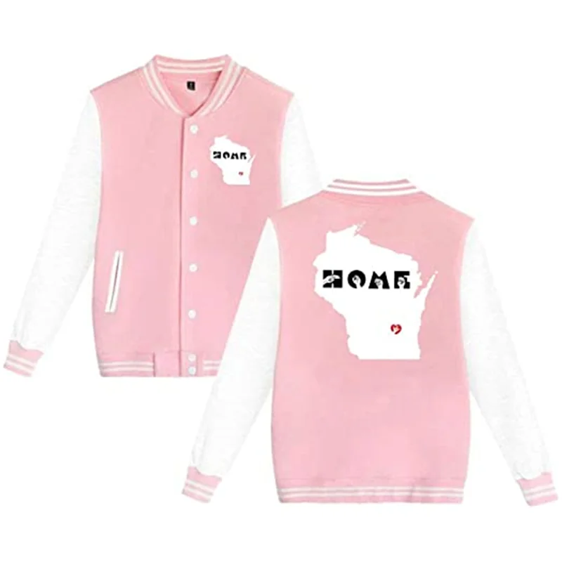 

Unisex Baseball Uniform Jacket Hoodie Sweater Sport Coat Sweatshirt
