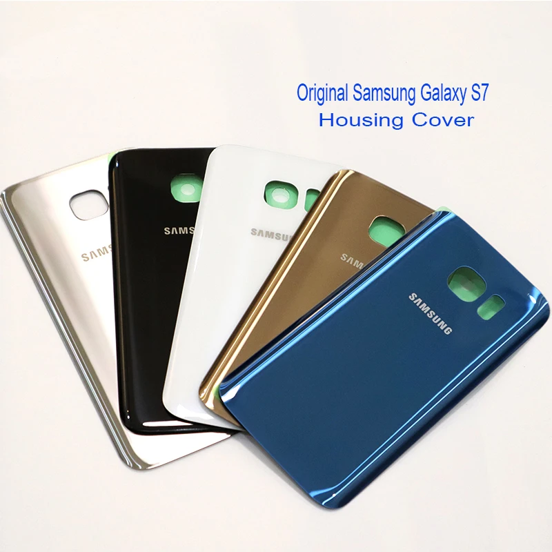 Оригинальный стеклянный 3D чехол для Samsung Galaxy S7 задняя крышка батарейного отсека