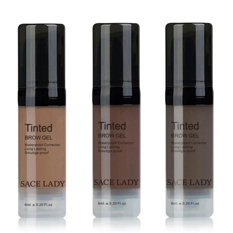 Оптовая продажа 3 вида цветов водостойкая краска тушь для бровей крем Гель Макияж