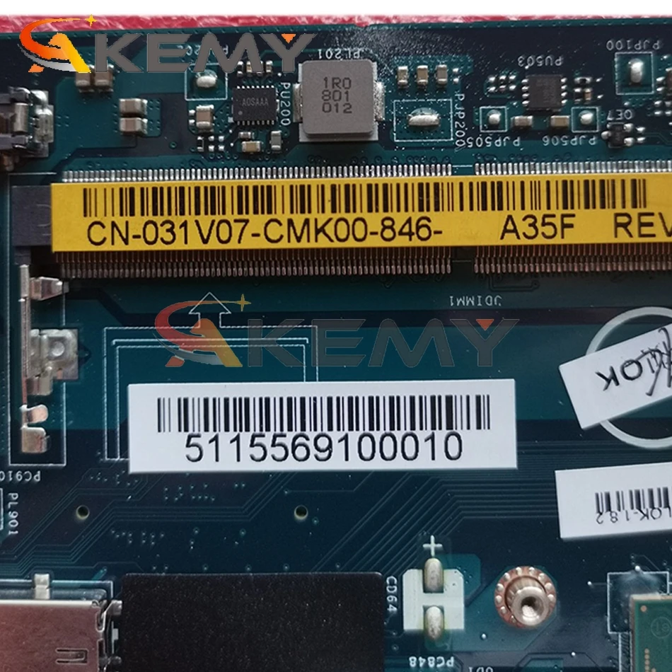 

Akemy brand NEW CDP80 LA-E151P I5-7440HQ FOR Dell Latitude 5580 Laptop Motherboard CN-022G5H 22G5H Mainboard NOTEBOOK PC