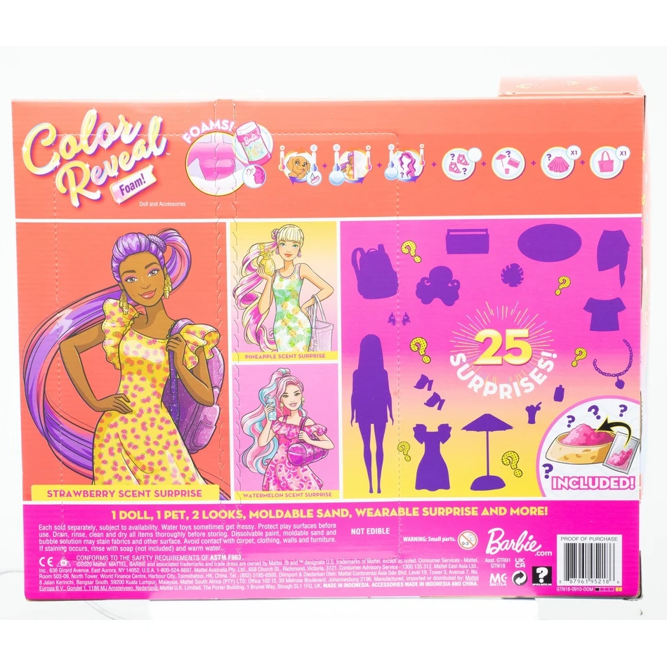Набор игровой с куклой Barbie Сюрприз из серии Клубника GTN18 | Игрушки и хобби