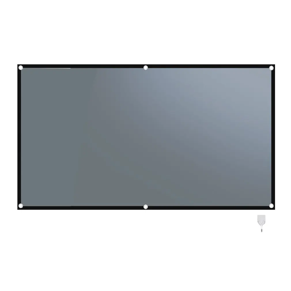 

Metal Anti Light Curtain 110 120 Inches HD Projection Screen Foldable Portable Movie Screen Portable Projector Giant Screen