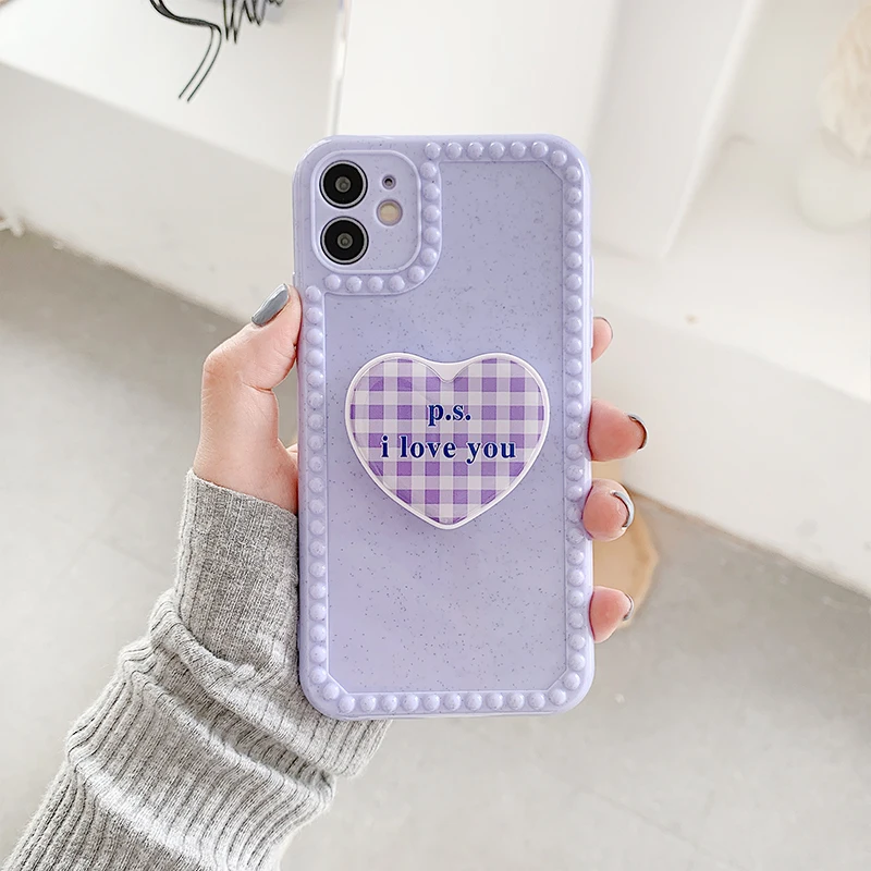 Новый корейский популярный 3D складной чехол со смайликом love smiley для iphone 12min 11 pro max