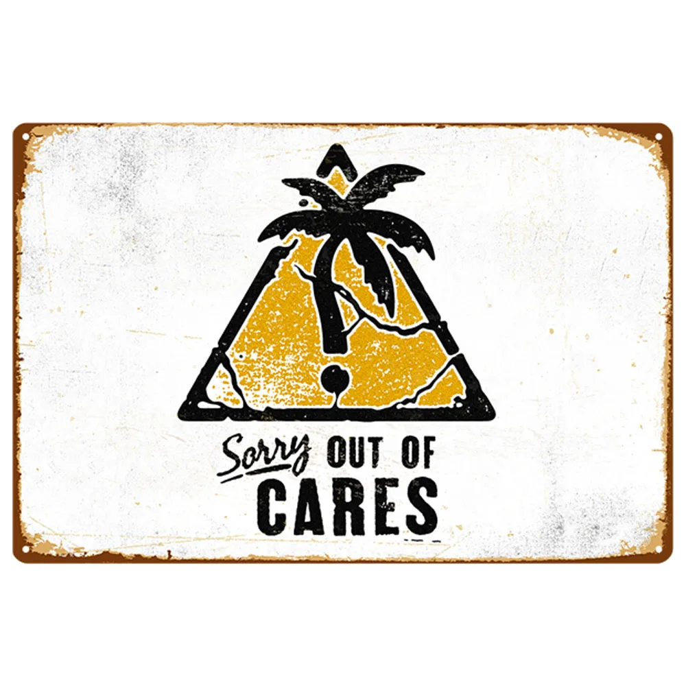 Attention Caution Vintage Metal Tin Signs Dangerous Poster Warning Retro Plaque Wall Decoration | Дом и сад