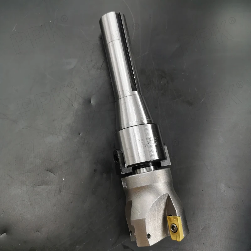 

Accuracy CNC Machine Lathe Tool R8-FMB22 7/16-20UNF Cutter Turning Tool Face Mill Arbor 4PCS Carbide Insets Tool Accessories