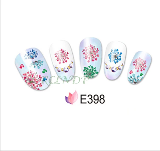 3D стикер для ногтей все украшения цветок Снежинка Дизайн Pegatinas слайдеры Клей