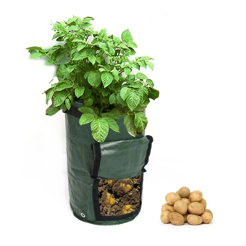 Behogar 7 галлонов Вертикальный висячий сад горшок для выращивания овощей мешки