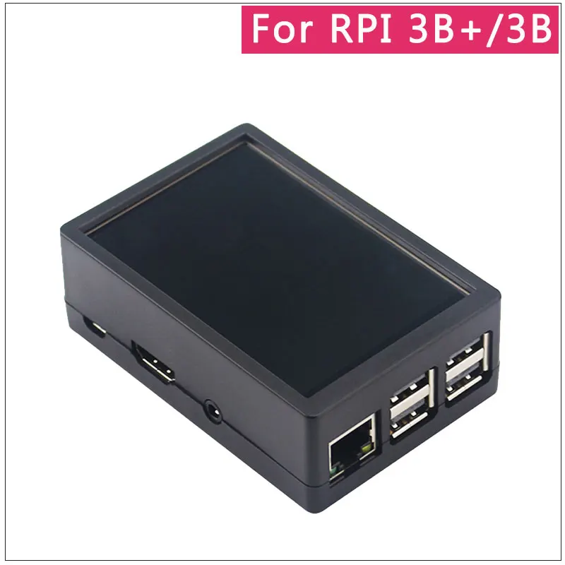 3,5 дюймовый Raspberry Pi 3 Model B+ сенсорный экран 480*320 ЖК-дисплей+ стилус+ ABS чехол для Raspberry Pi 4 Модель B/3B+/3B - Цвет: For RPI 3B Plus