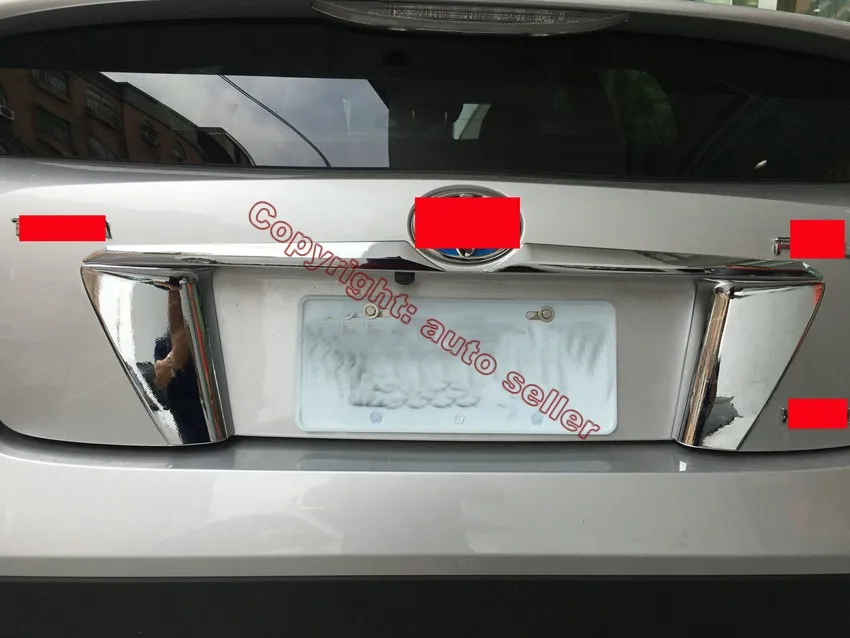 Для Toyota Prius 2016 2017 ABS Хромированная Задняя Крышка багажника боковая крышка
