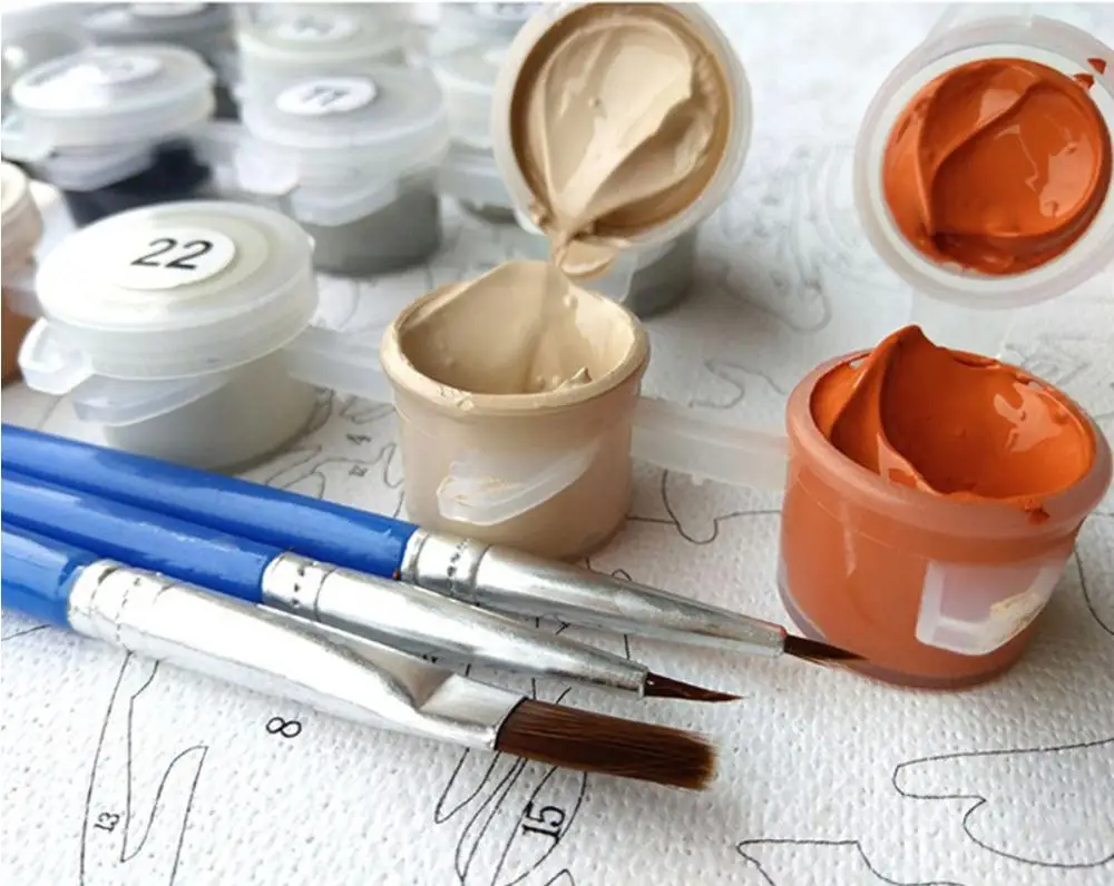 Лошадь мать любовь животное diy-картина маслом по номеру для домашнего декора