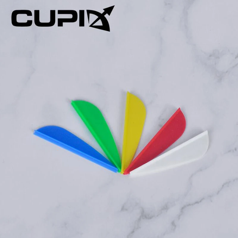 50Pcs 1.75 inch Feathers Arrow Feather Fletching For Any Broadheads 5 Colors Archery Hunting Target Bows DIY Tool - купить по