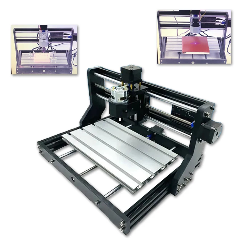 Небольшой настольный гравировальный станок CNC3018Pro сделай сам лазерный с ЧПУ для