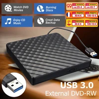 external usb 3 0 dvd rw cd writer slim carbon grain drive burner reader player for pc laptop optical drive
