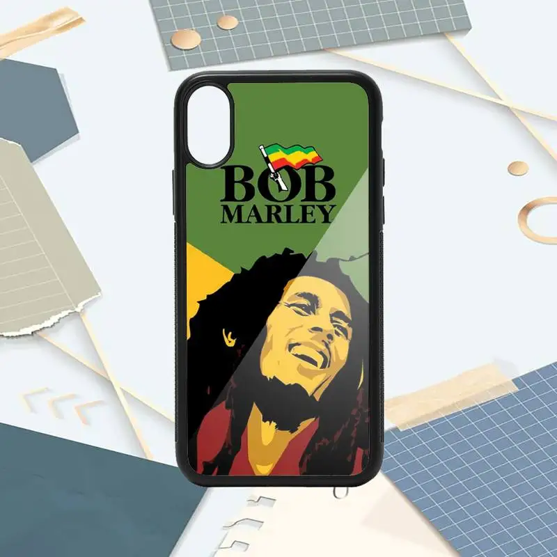 

Lavaza Bob Marley weed singer Phone Case PC for iPhone 11 12 pro XS MAX 8 7 6 6S Plus X 5S SE 2020 XR