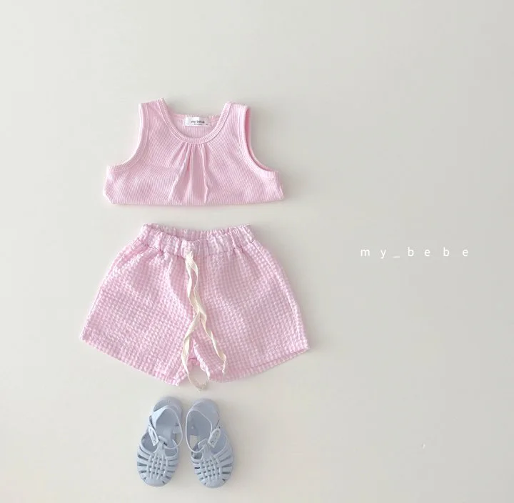 

Infant Clothing Sets Summer New Boy Girl Plaid Vest Tops+shorts 2pcs Suit Toddler Boys Girls Sleeveless Cotton Clothes Set