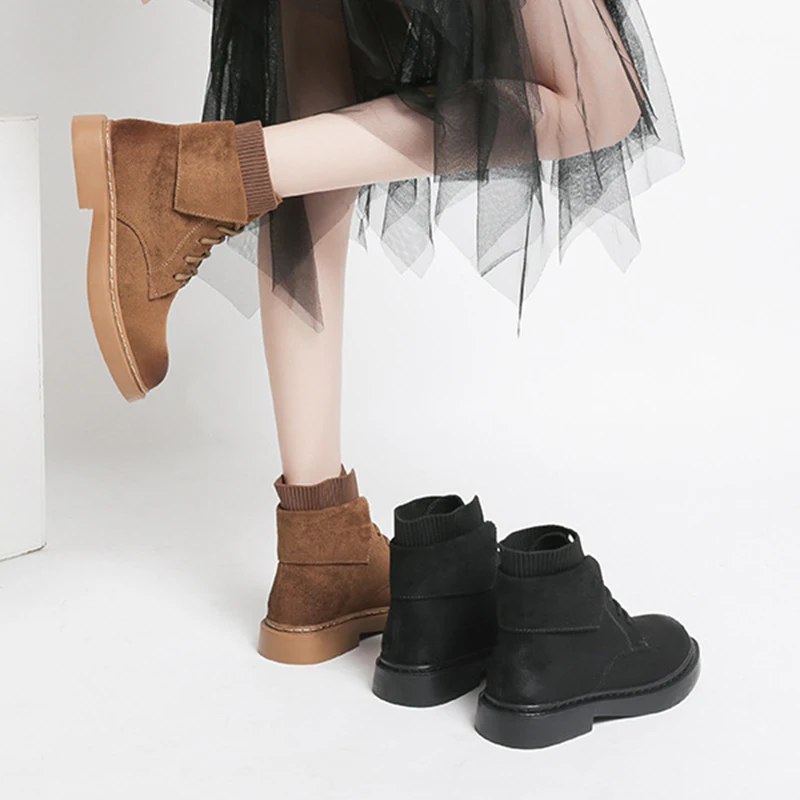 

Fur Boots Woman Snow Boots Women Shoes Woman Booties Platform Heels Winter Shoes Women Ankle Boot Female Casual Bottes Femmes 40