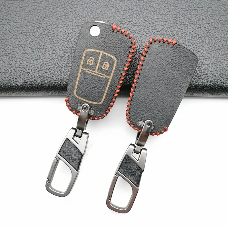 Чехол из натуральной кожи с верхним слоем для автомобильного ключа чехол Opel Astra J