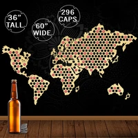 creative wooden crafts world map bottle beer cap map handmade hanging map of the world modern home decor beer lovers gifts